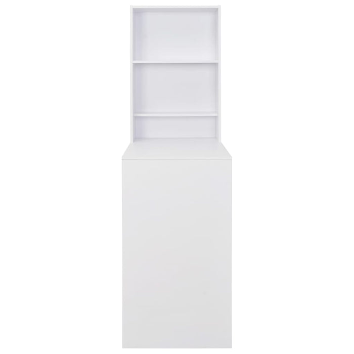 Tavolo da Bar con Mobiletto Bianco 115x59x200 cm 280227