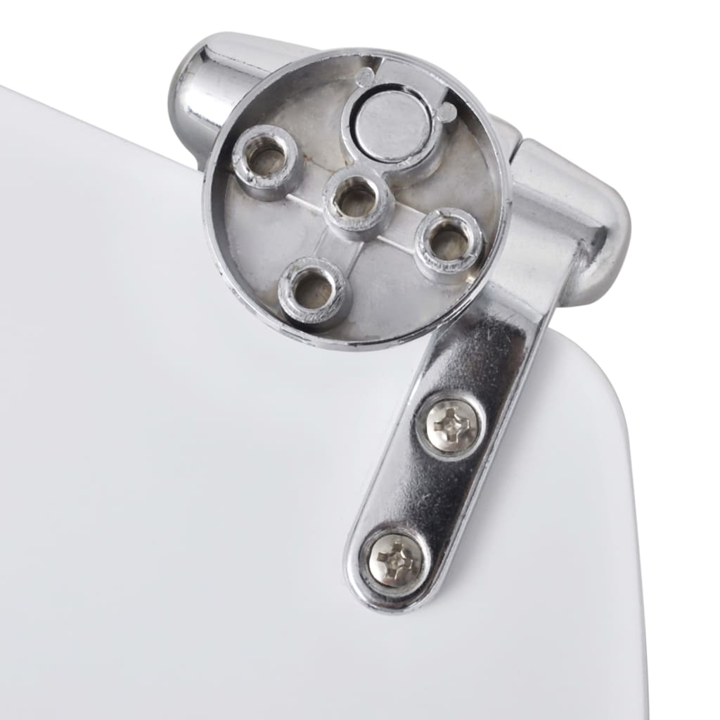 Copriwater a Chiusura Ammortizzata 2 pz in MDF Bianco cod mxl 40921