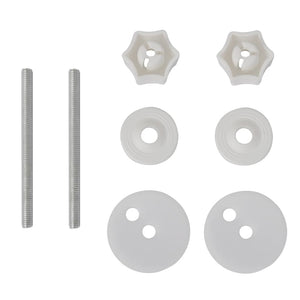 Copriwater a Chiusura Ammortizzata 2 pz in MDF Bianco 275885