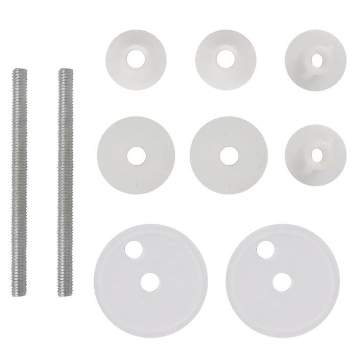 Tavolette WC con Coperchi 2 pz in MDF Design Legno Antico 275913