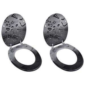 Set di due sedili copriwater con coperchio a goccia in MDF 02_0002952