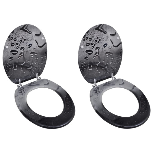 Set di due sedili copriwater con coperchio a goccia in MDF 02_0002952