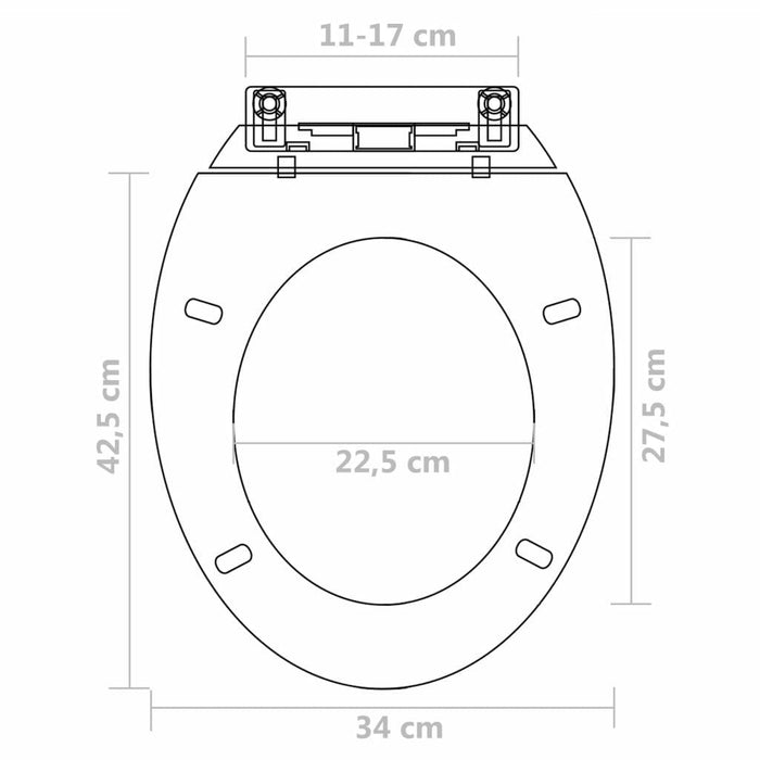 Set di due sedili copriwater con freno anticaduta in plastica bianca 02_0002955