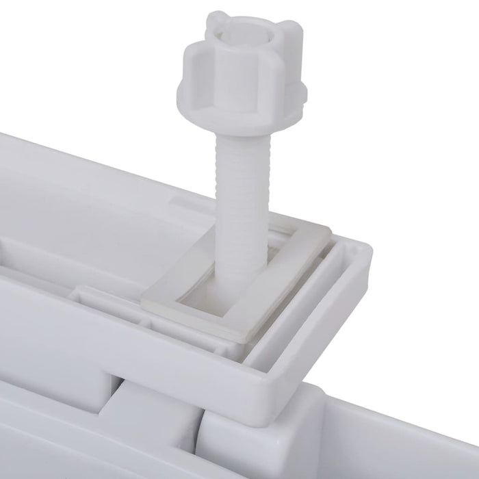 Set di due sedili copriwater con coperture in plastica bianca 02_0002956