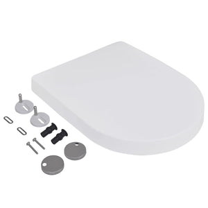 Set due sedili wc con freno anticaduta chiusura ammortizzata in plastica bianca 02_0002958