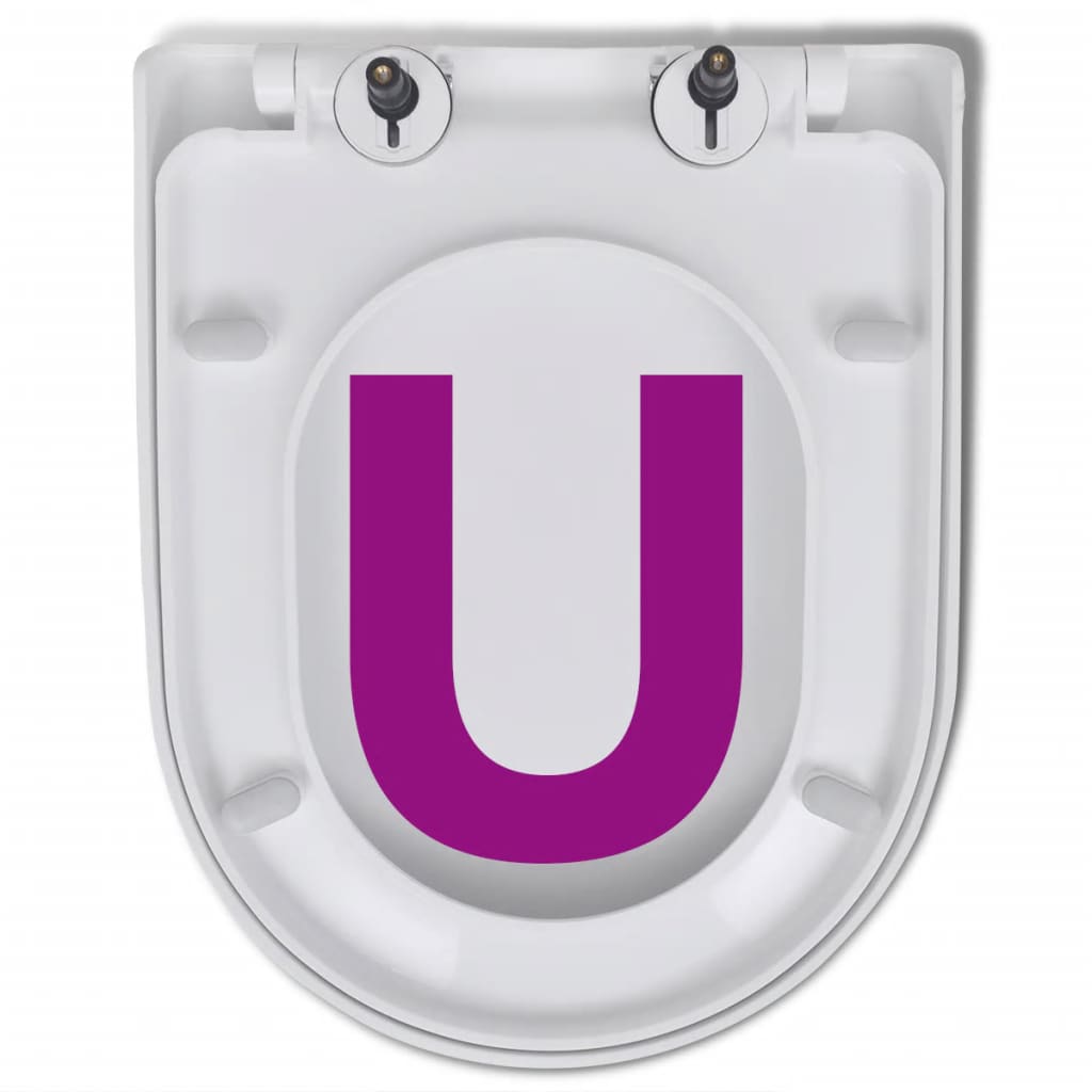 Set due sedili wc con freno anticaduta chiusura ammortizzata in plastica bianca 02_0002958