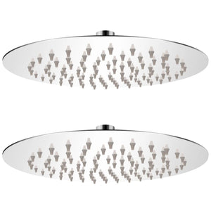 Soffione per Doccia a Pioggia 2 pz Acciaio Inossidabile Ã˜ 20 cm cod mxl 53716