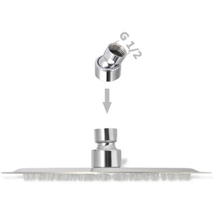 Set 2 soffioni doccia a immersione diametro 20 cm in acciaio inox 02_0002099