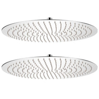 Soffione per Doccia a Pioggia 2 pz Acciaio Inossidabile Ã˜ 50 cm cod mxl 45692