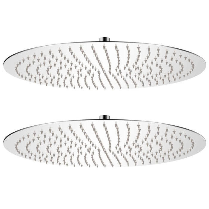 Soffione per Doccia a Pioggia 2 pz Acciaio Inossidabile Ã˜ 50 cm cod mxl 45692