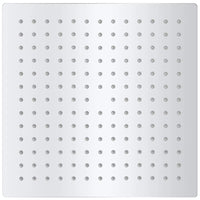 Soffione per Doccia a Pioggia 2pz Acciaio Inossidabile 25x25 cm 275940