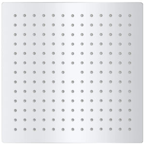 Soffione per Doccia a Pioggia 2pz Acciaio Inossidabile 25x25 cm cod mxl 46207