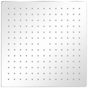 Soffione per Doccia a Pioggia 2 pz Acciaio Inossidabile 30x30cmcod mxl 104266