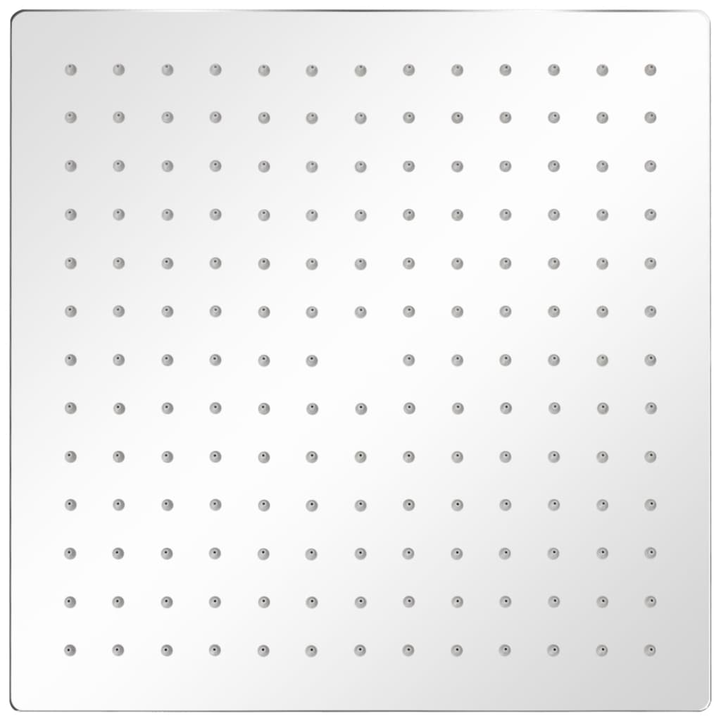 Soffione per Doccia a Pioggia 2 pz Acciaio Inossidabile 30x30cm 275941