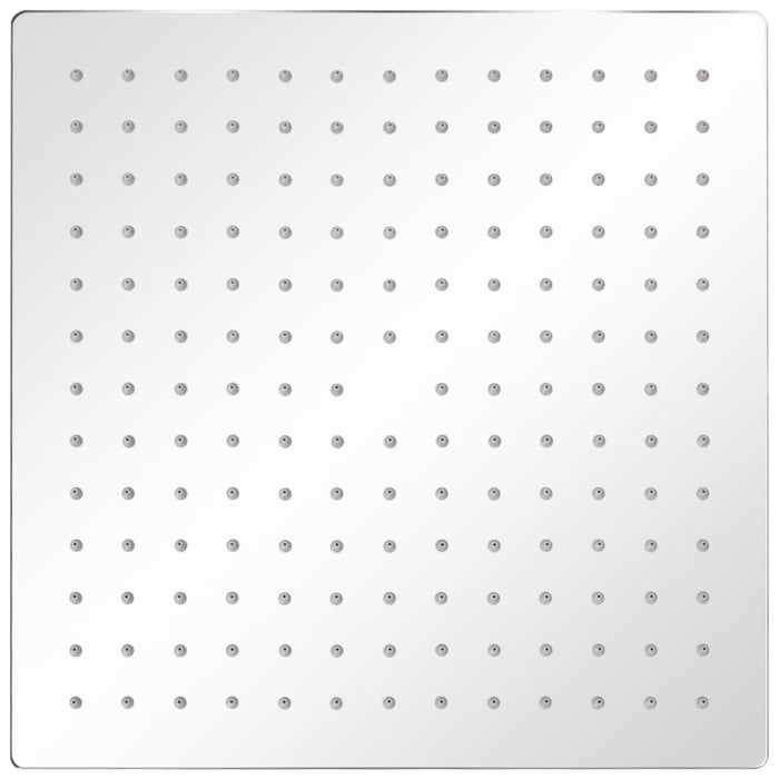 Soffione per Doccia a Pioggia 2 pz Acciaio Inossidabile 30x30cm 275941