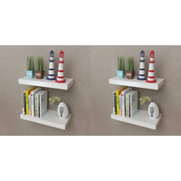 Mensole a Parete 4 pz Bianche 40 cm 275996