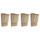 Casette per Pipistrelli 4 pz in Legno 22x12x34 cmcod mxl 119239