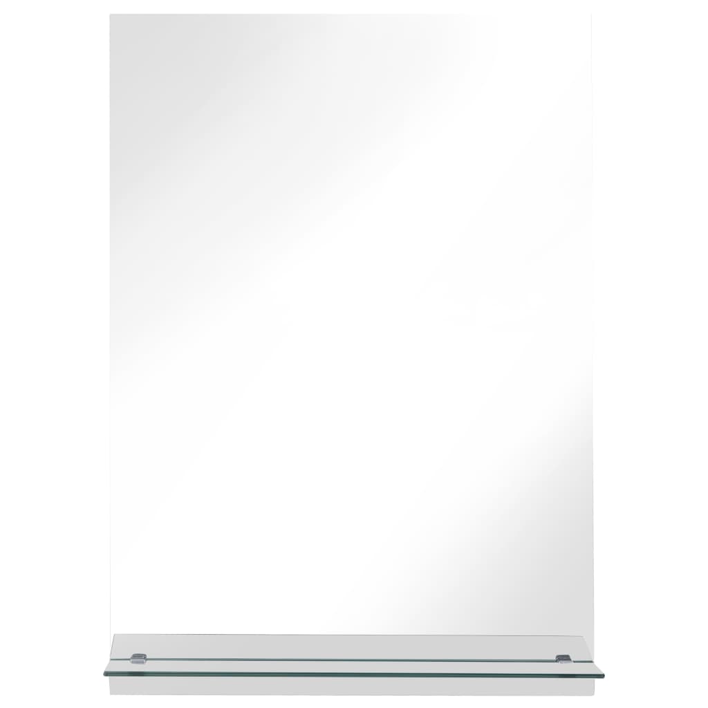 Specchio da Parete con Mensola 40x60 cm in Vetro Temperato cod mxl 58800