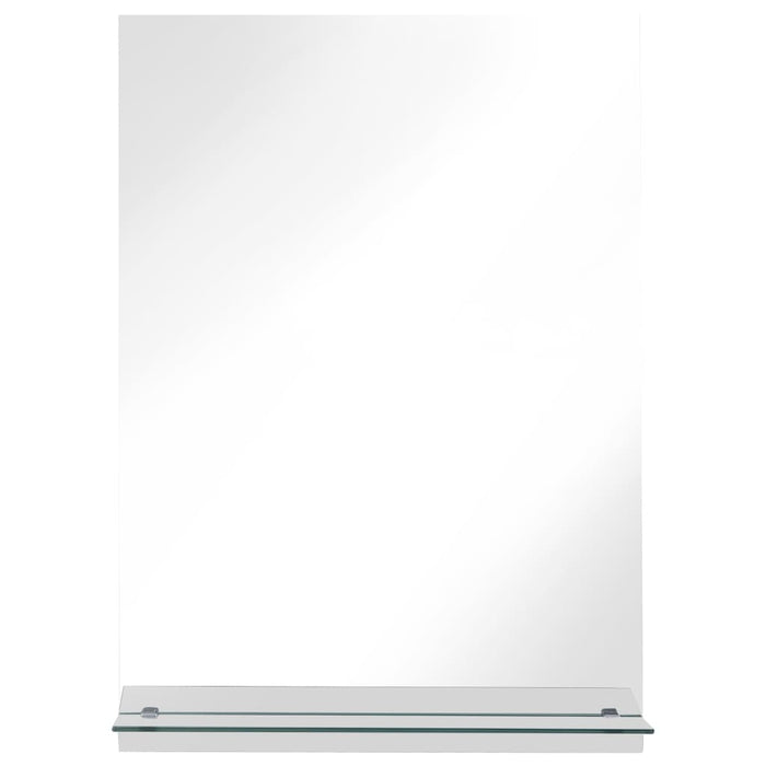 Specchio da Parete con Mensola 40x60 cm in Vetro Temperato cod mxl 58800