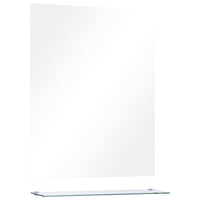 Specchio da Parete con Mensola 50x60 cm in Vetro Temperato cod mxl 57866