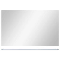 Specchio da Parete con Mensola 100x60 cm in Vetro Temperato cod mxl 56177