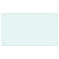 Paraschizzi per Cucina Bianco 70x40 cm in Vetro Temperato 249451