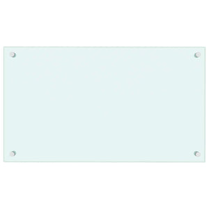 Paraschizzi per Cucina Bianco 70x40 cm in Vetro Temperato 249451