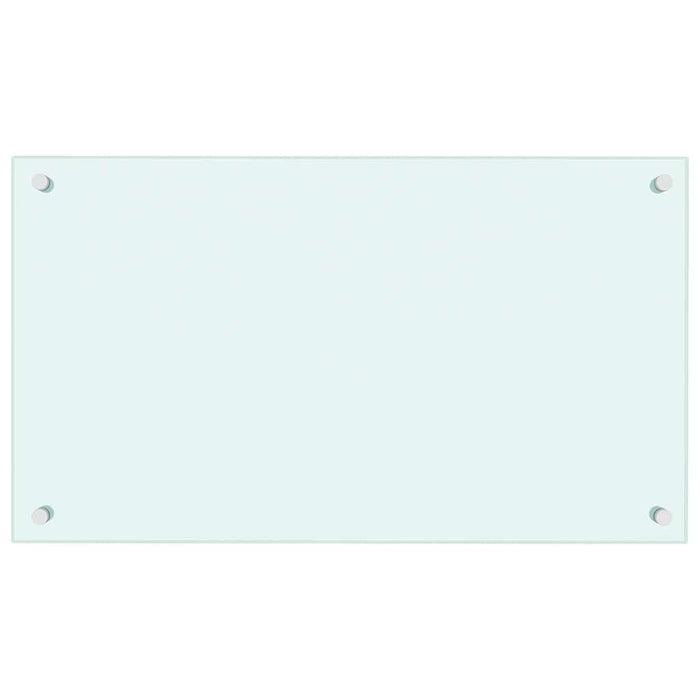 Paraschizzi per Cucina Bianco 70x40 cm in Vetro Temperato 249451
