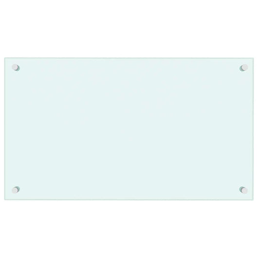 Paraschizzi per Cucina Bianco 70x40 cm in Vetro Temperatocod mxl 73067