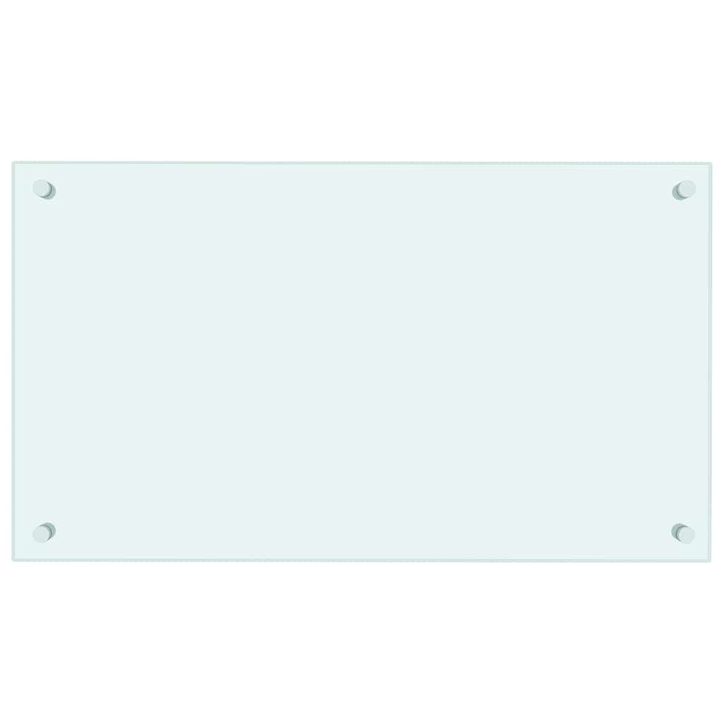 Paraschizzi per Cucina-Protezione parete cucina Bianco 70x40 cm in Vetro Temperato