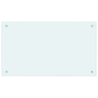 Paraschizzi per Cucina-Protezione parete cucina Bianco 70x40 cm in Vetro Temperato