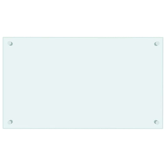 Paraschizzi per Cucina-Protezione parete cucina Bianco 70x40 cm in Vetro Temperato