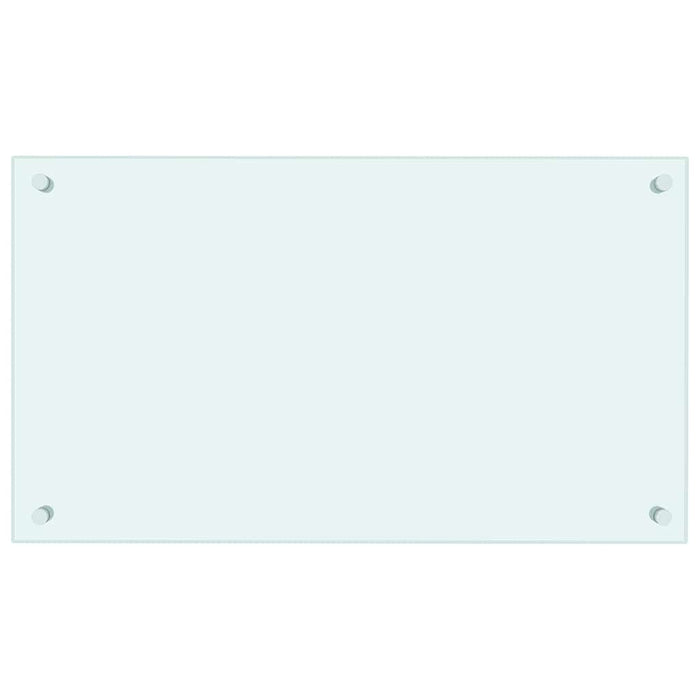 Paraschizzi per Cucina-Protezione parete cucina Bianco 70x40 cm in Vetro Temperato