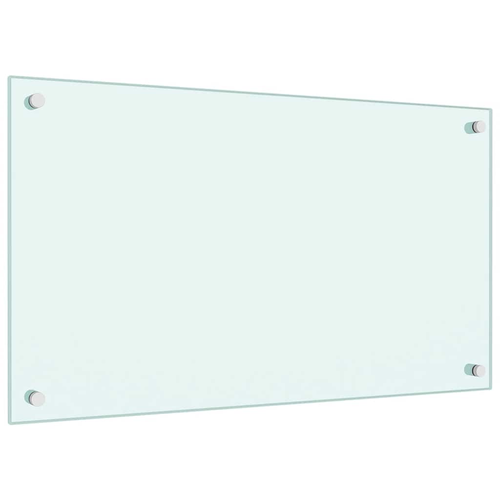 Paraschizzi per Cucina Bianco 70x40 cm in Vetro Temperato 249451