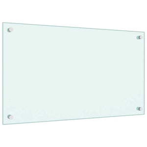 Paraschizzi per Cucina Bianco 70x40 cm in Vetro Temperato 249451