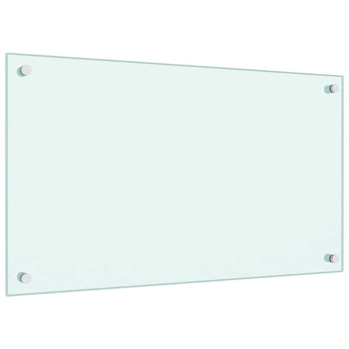 Paraschizzi per Cucina Bianco 70x40 cm in Vetro Temperato 249451