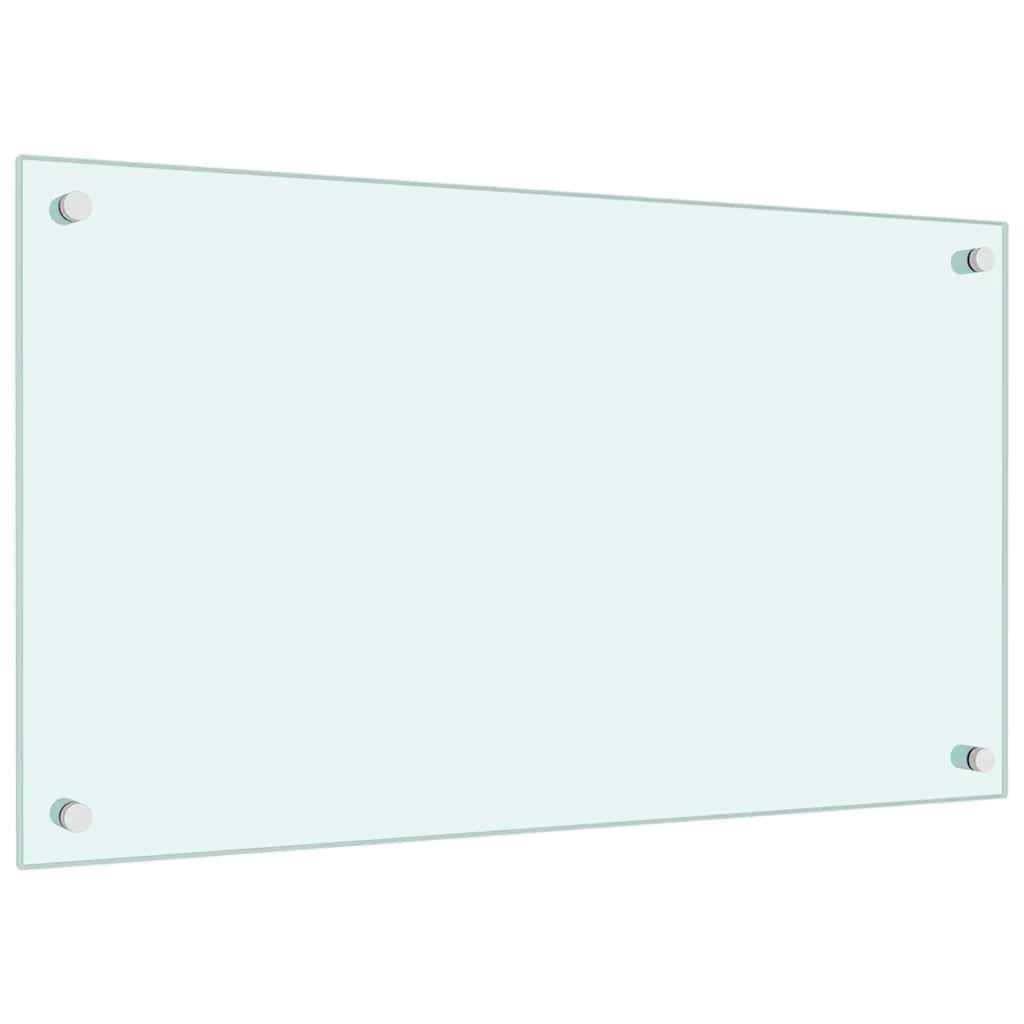 Paraschizzi per Cucina-Protezione parete cucina Bianco 70x40 cm in Vetro Temperato