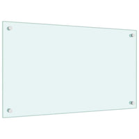 Paraschizzi per Cucina-Protezione parete cucina Bianco 70x40 cm in Vetro Temperato