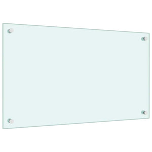 Paraschizzi per Cucina-Protezione parete cucina Bianco 70x40 cm in Vetro Temperato