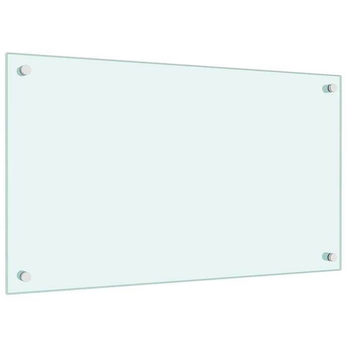 Paraschizzi per Cucina-Protezione parete cucina Bianco 70x40 cm in Vetro Temperato