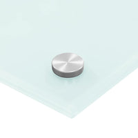 Paraschizzi per Cucina Bianco 70x40 cm in Vetro Temperato 249451