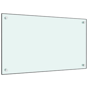 Paraschizzi per Cucina Bianco 70x40 cm in Vetro Temperato 249451