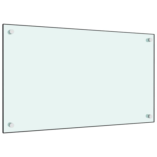 Paraschizzi per Cucina Bianco 70x40 cm in Vetro Temperato 249451