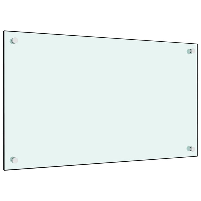 Paraschizzi per Cucina Bianco 70x40 cm in Vetro Temperato 249451