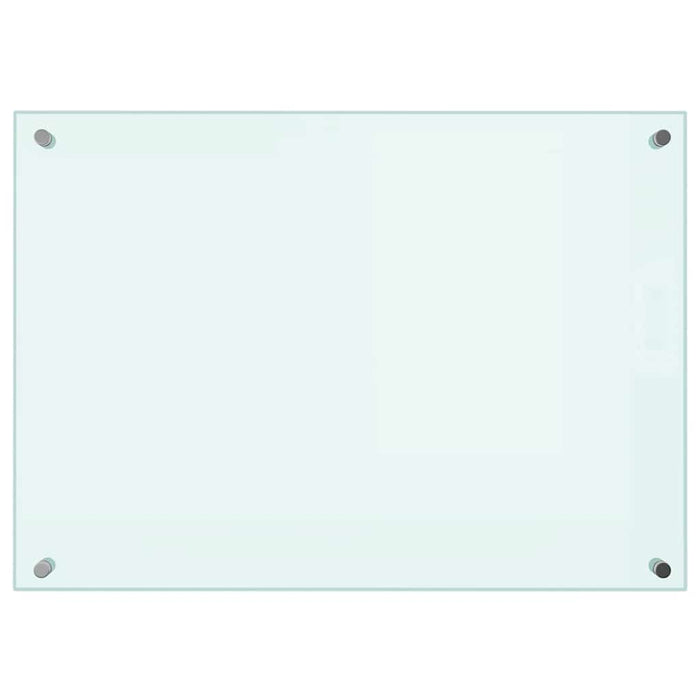 Paraschizzi per Cucina Bianco 70x50 cm in Vetro Temperatocod mxl 97045