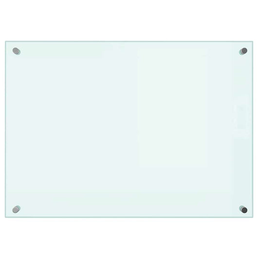 Paraschizzi per Cucina Bianco 70x50 cm in Vetro Temperato 249452