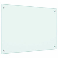Paraschizzi per Cucina Bianco 70x50 cm in Vetro Temperato 249452