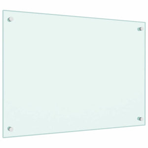 Paraschizzi per Cucina Bianco 70x50 cm in Vetro Temperato 249452