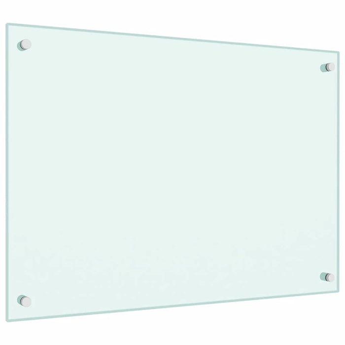 Paraschizzi per Cucina Bianco 70x50 cm in Vetro Temperato 249452