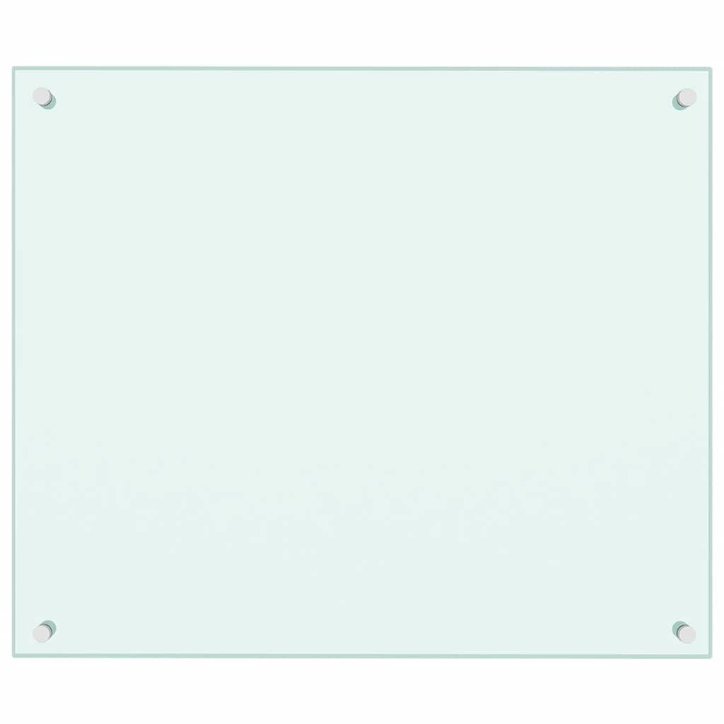 Paraschizzi per Cucina-Protezione parete cucina Bianco 70x60 cm in Vetro Temperato